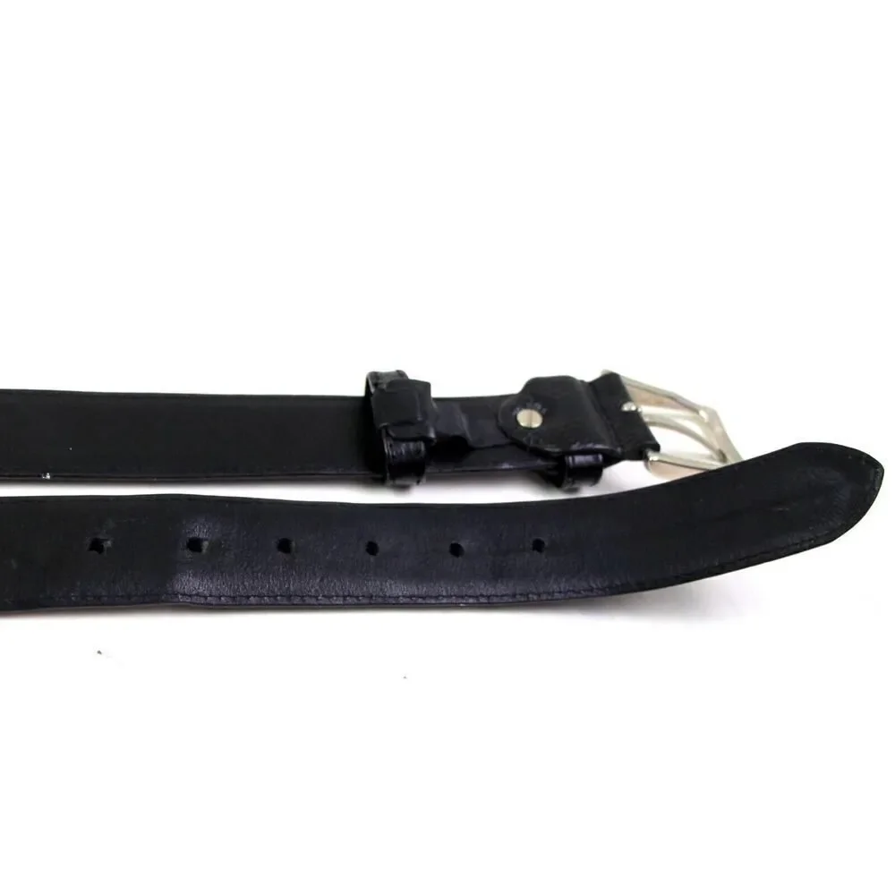 Novin Leather BLACK REAL LEATHER 1 1/4